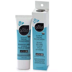 All Good SPF30 Mineral Facial Sunscreen, 1.7 oz